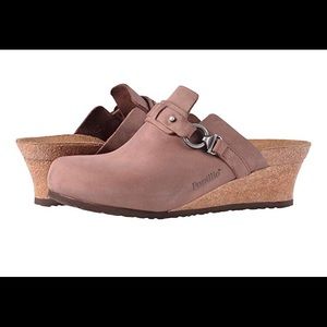 Birkenstock Dana Brown Oiled Leather Clogs NEW